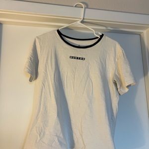 Burton medium white ringer tee-womens